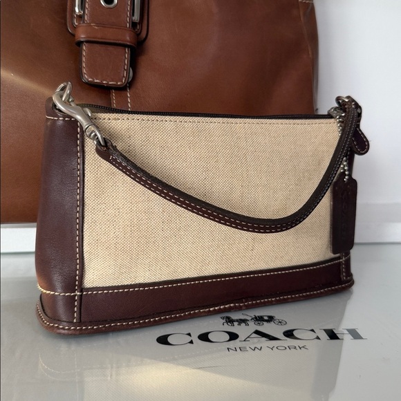 Coach Vintage 6115 Y2K Brown and Cream Bag ๐๐๐ - Picture 3 of 12